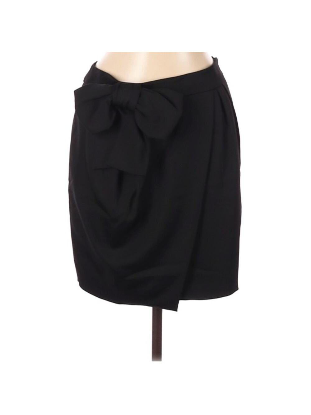 Valentino Roma bow front faux wrap skirt